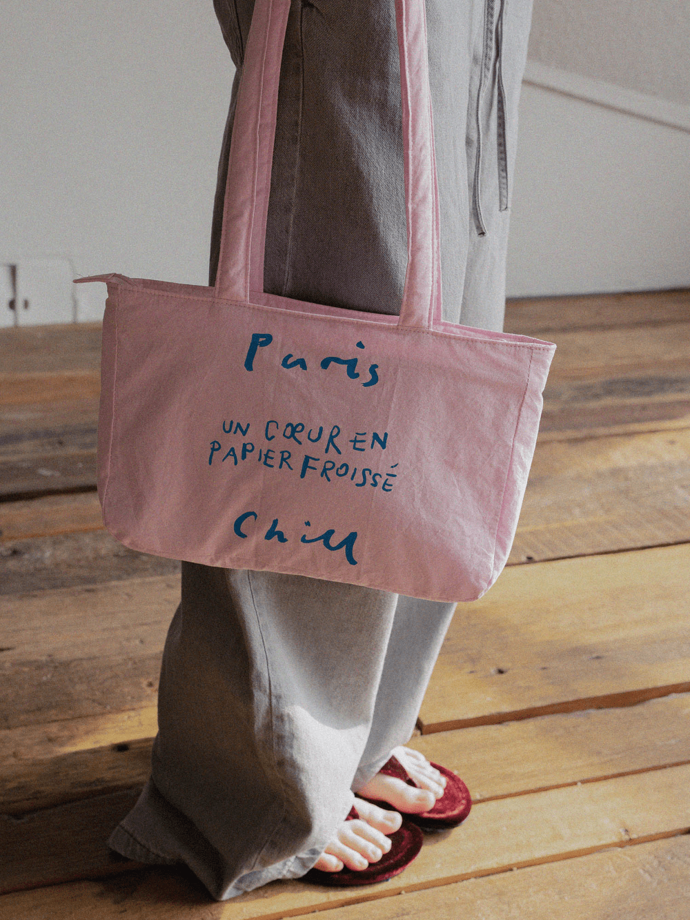 BR - 6692 - HOTEL PARIS CHILL - HOTEL PARIS CHILL ミニトートバッグ|Paper Heart Puffer Bag