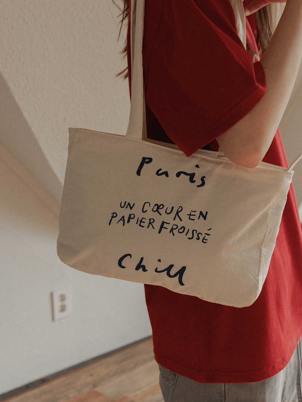 BR - 6696 - HOTEL PARIS CHILL - HOTEL PARIS CHILL ミニトートバッグ|Paper Heart Puffer Bag