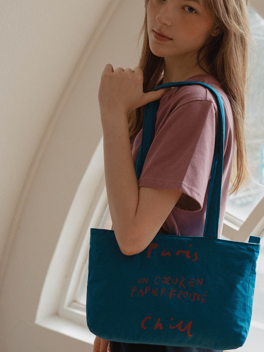 BR - 6696 - HOTEL PARIS CHILL - HOTEL PARIS CHILL ミニトートバッグ|Paper Heart Puffer Bag