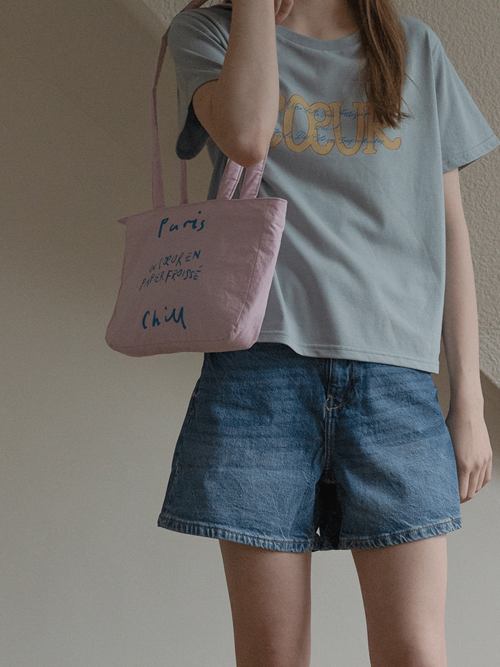 BR - 6696 - HOTEL PARIS CHILL - HOTEL PARIS CHILL ミニトートバッグ|Paper Heart Puffer Bag