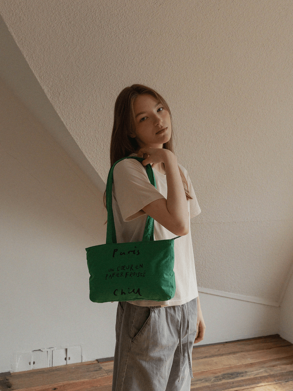 BR - 6696 - HOTEL PARIS CHILL - HOTEL PARIS CHILL ミニトートバッグ|Paper Heart Puffer Bag