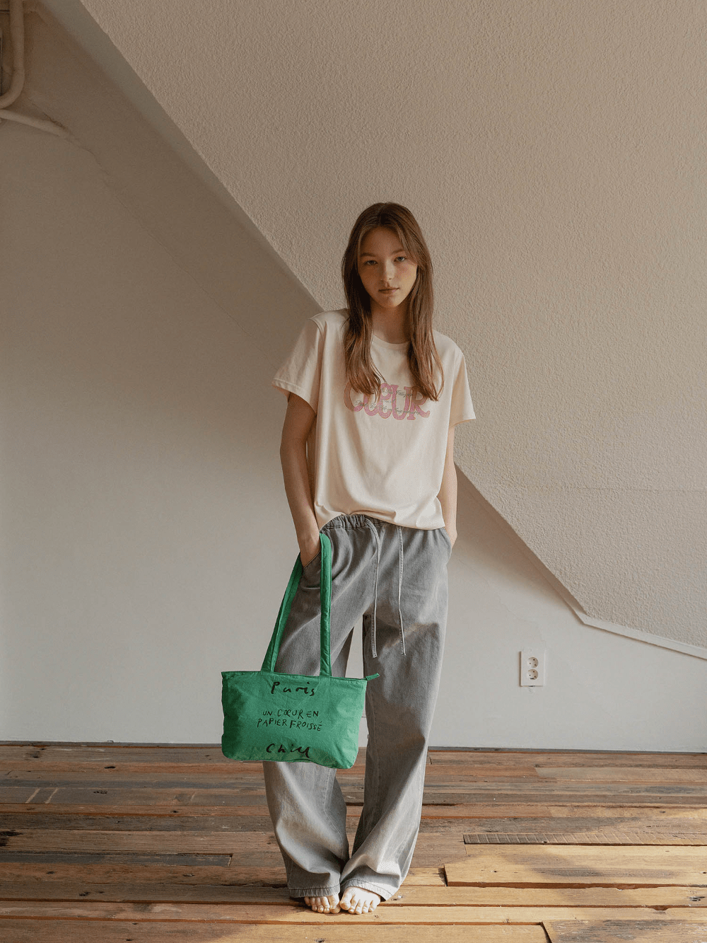 BR - 6696 - HOTEL PARIS CHILL - HOTEL PARIS CHILL ミニトートバッグ|Paper Heart Puffer Bag