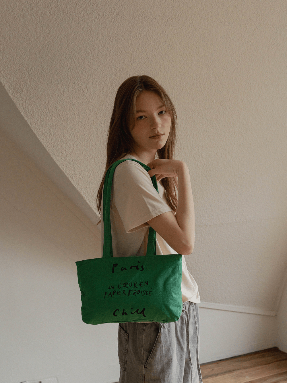 BR - 6696 - HOTEL PARIS CHILL - HOTEL PARIS CHILL ミニトートバッグ|Paper Heart Puffer Bag