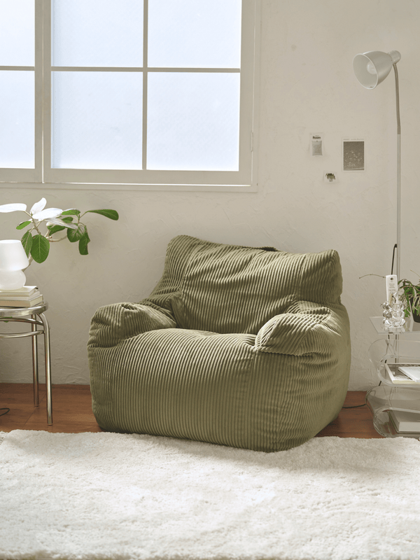 LOOSY 1人掛けビーズソファ Olive
