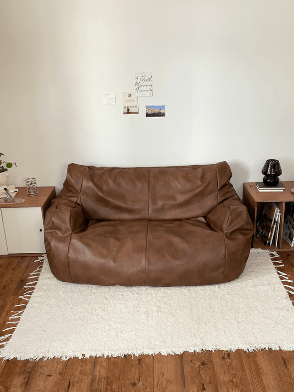 LOOSY 2人掛けビーズソファ Matte Brown