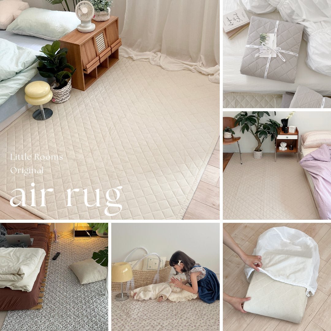 洗えて軽くてずれにくいラグ air rug - Little Rooms