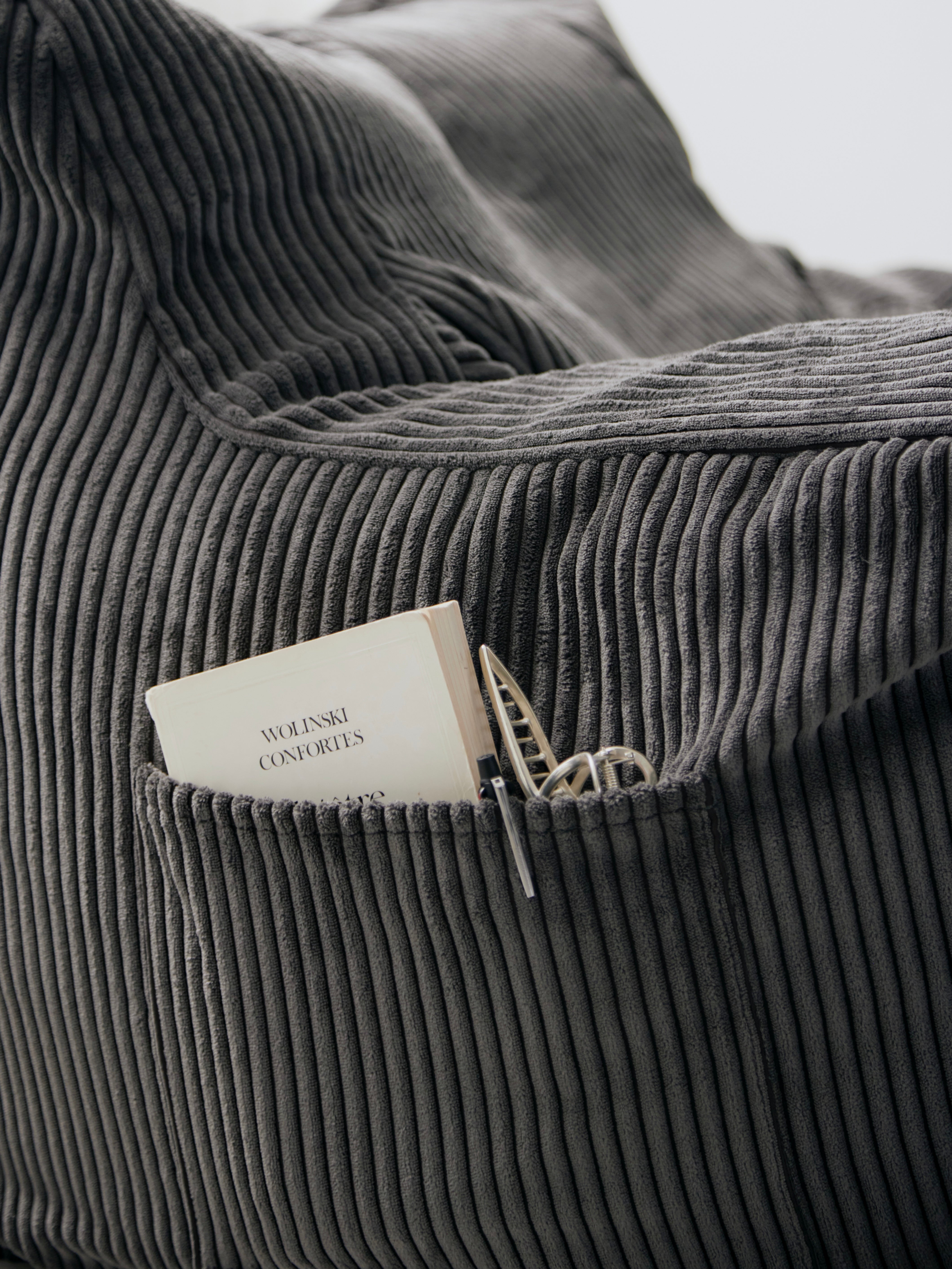 LOOSY 1人掛けビーズソファ Charcoal
