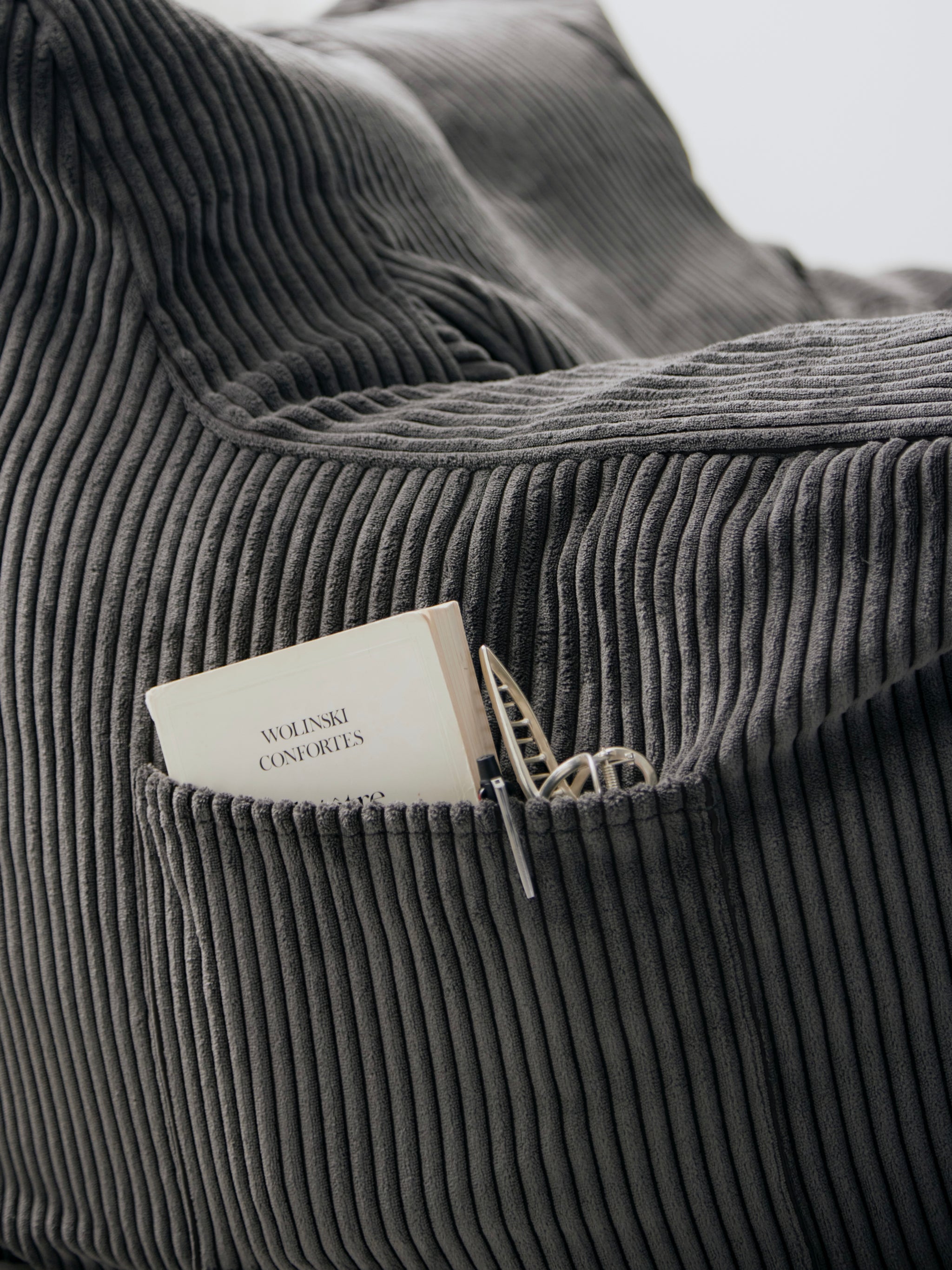 LOOSY 1人掛けビーズソファ Charcoal