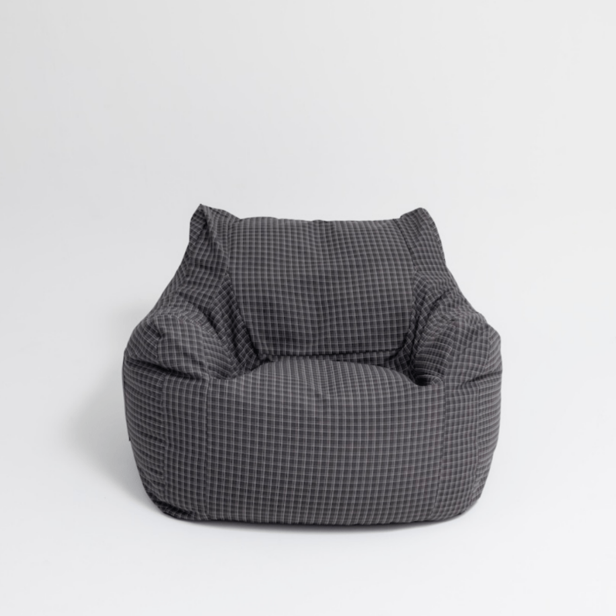 LOOSY 1人掛けビーズソファ Charcoal Check