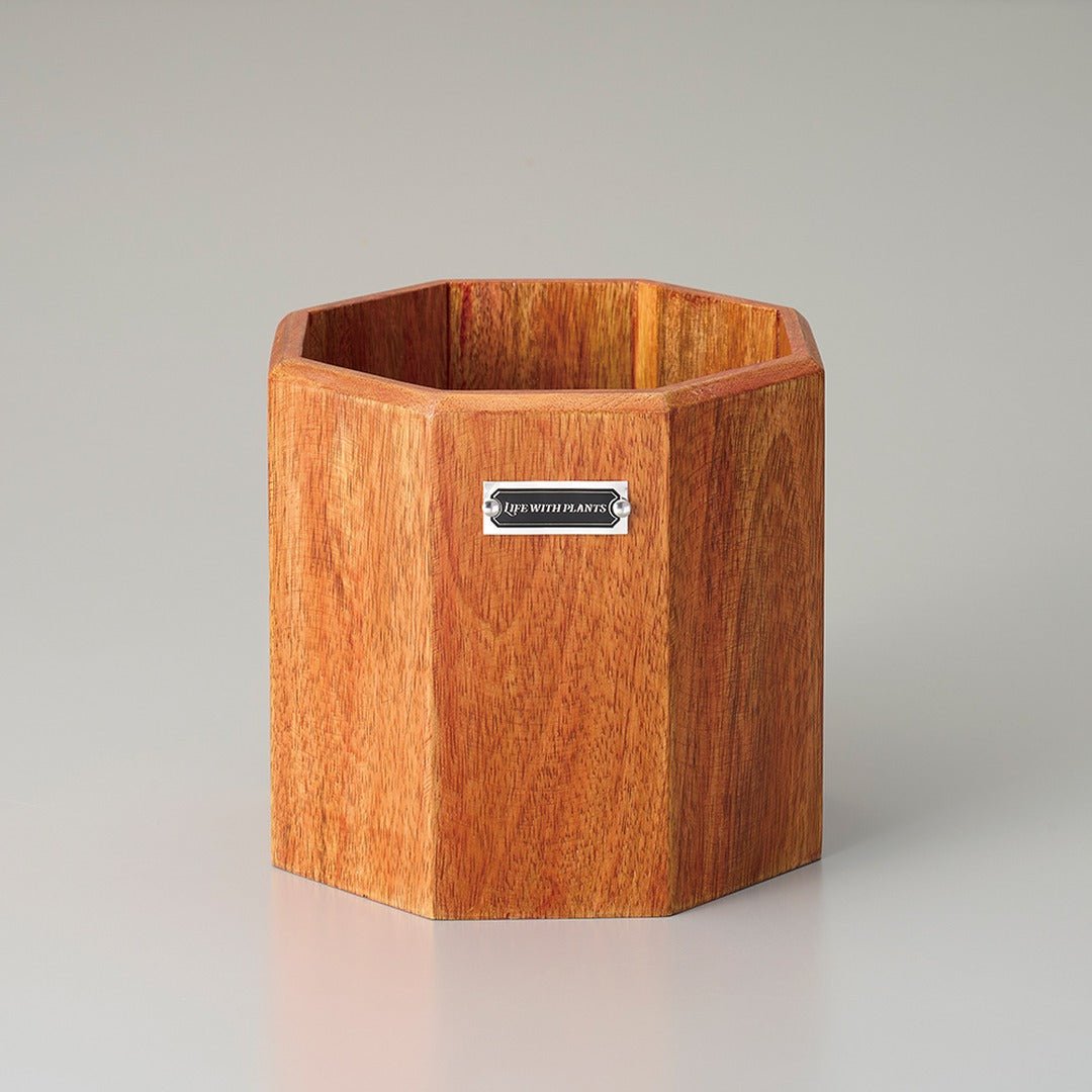 BR-10510-Little Rooms select-Timber 鉢カバー Pot Octagon