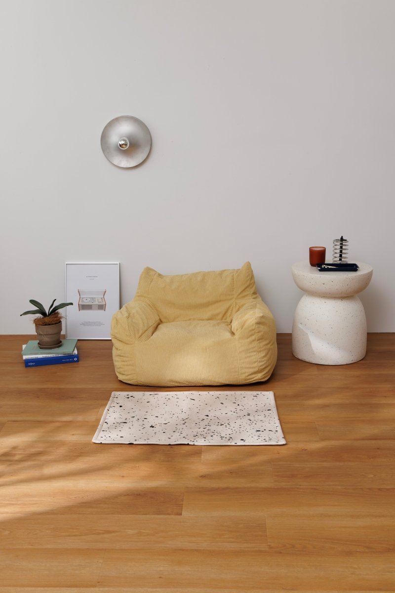 OR-10059-LOOSY-LOOSY 1人掛けビーズソファ ミニ Soft Yellow