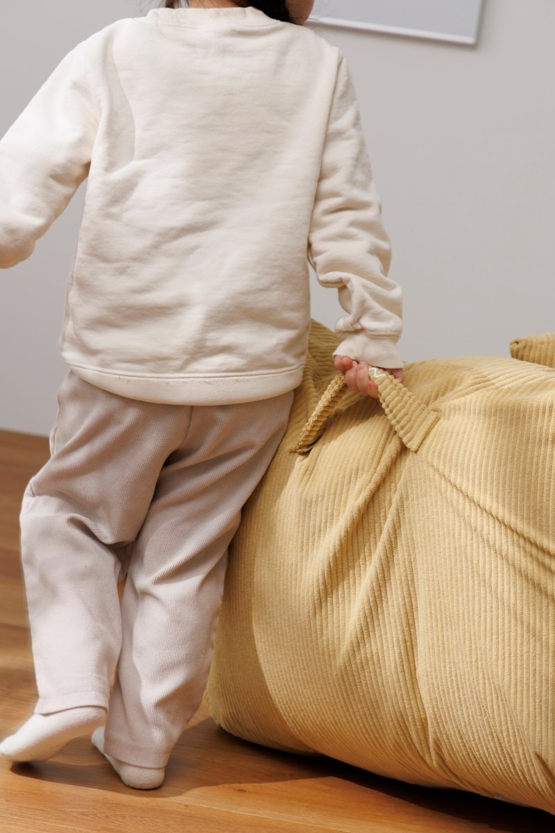 OR-10059-LOOSY-LOOSY 1人掛けビーズソファ ミニ Soft Yellow
