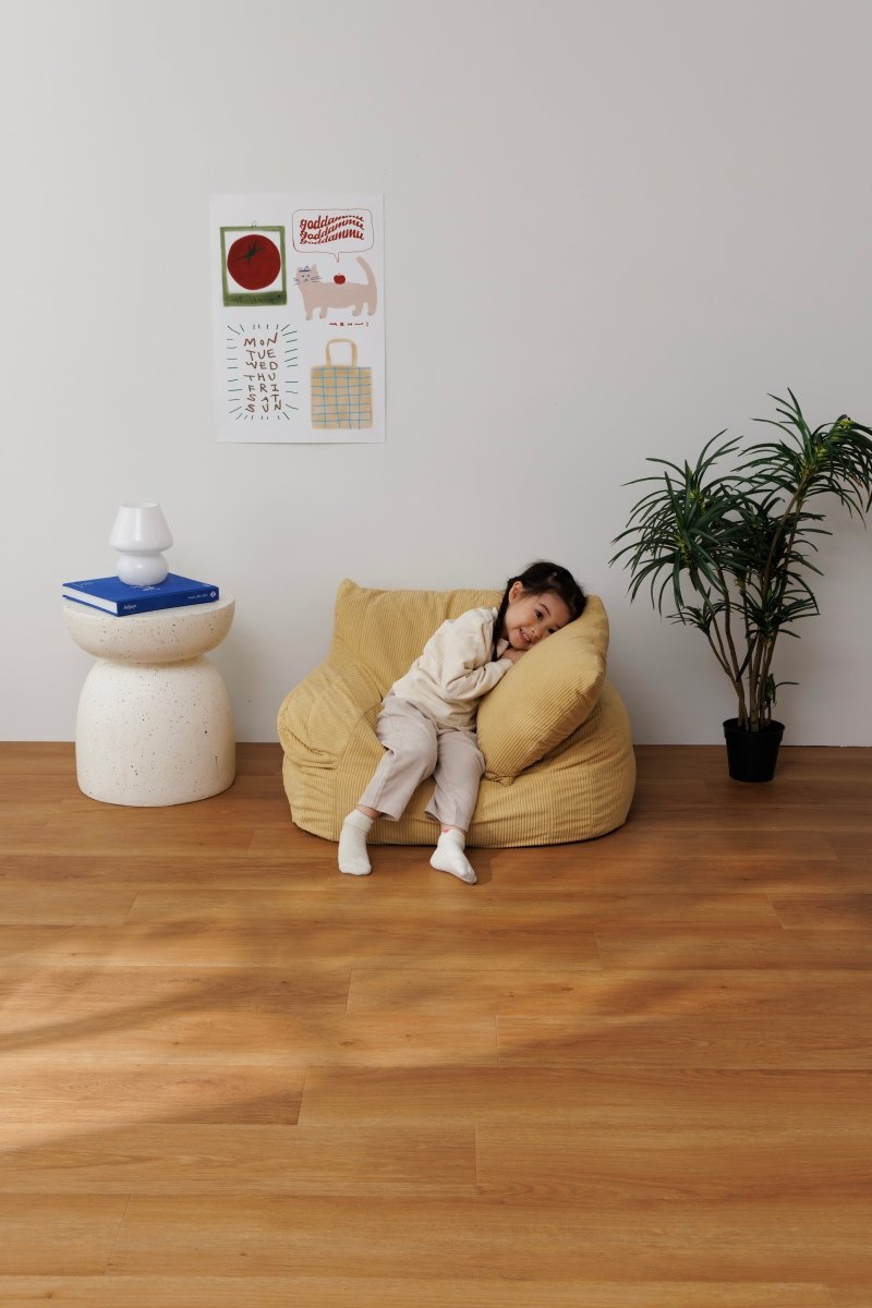 OR-10059-LOOSY-LOOSY 1人掛けビーズソファ ミニ Soft Yellow
