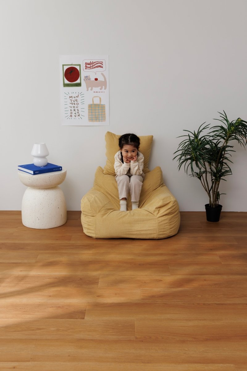 OR-10059-LOOSY-LOOSY 1人掛けビーズソファ ミニ Soft Yellow
