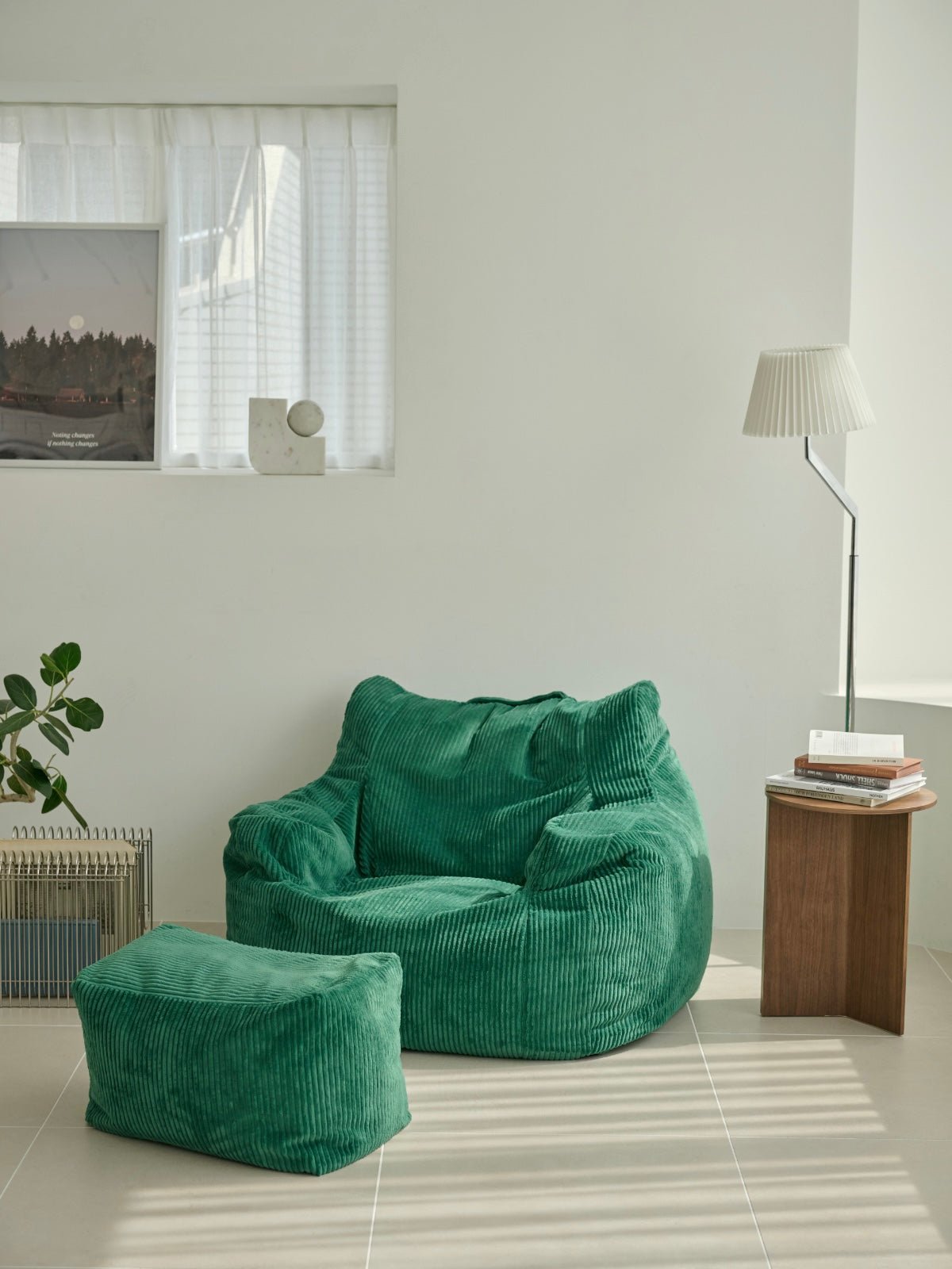 OR - 5634 - LOOSY - LOOSY ビーズオットマン GREEN
