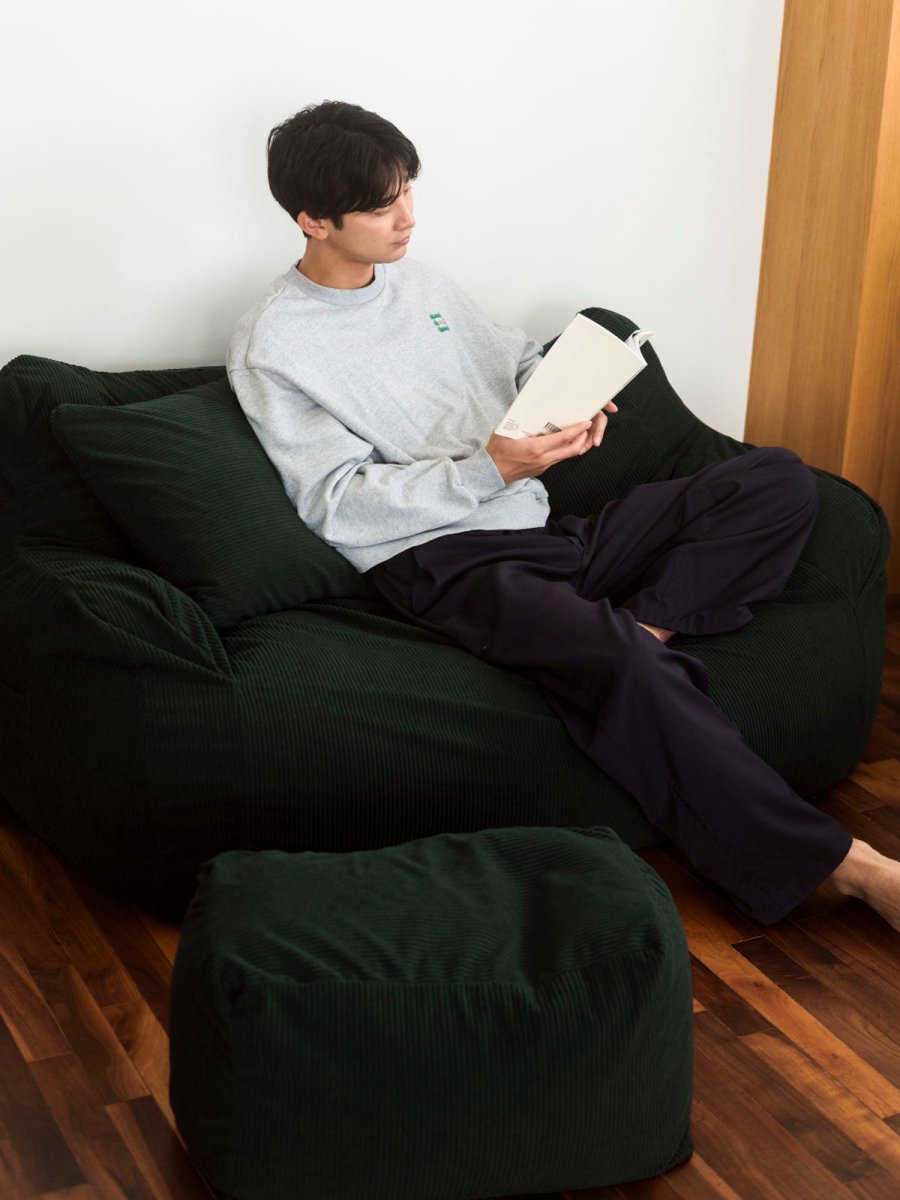 OR - 9047 - LOOSY - HUGME クッションカバー Dark Green