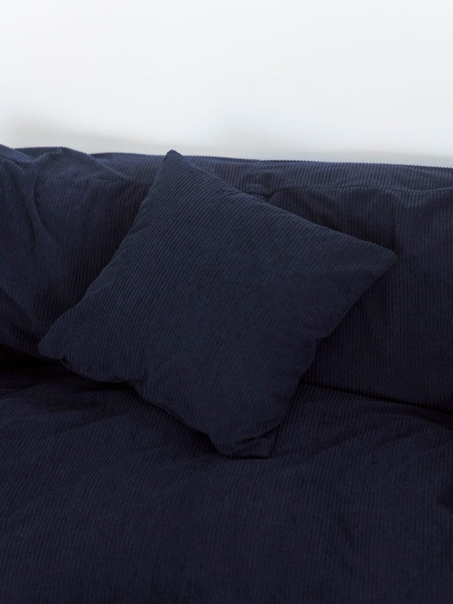 OR - 9102 - LOOSY - HUGME 2人掛けビーズソファ Dark Blue
