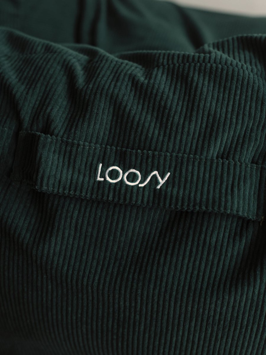 OR - 9103 - LOOSY - HUGME 2人掛けビーズソファ Dark Green