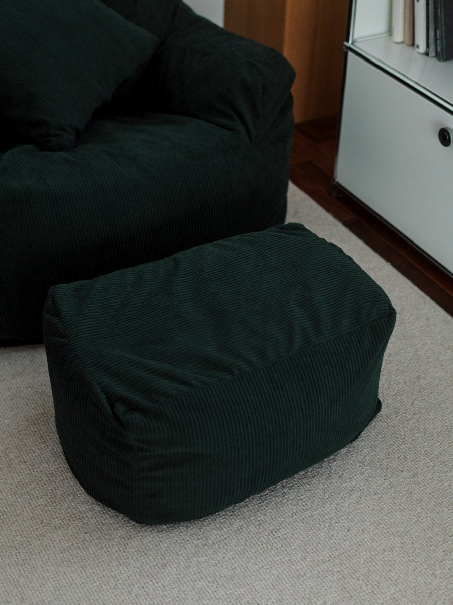OR - 9103 - LOOSY - HUGME 2人掛けビーズソファ Dark Green
