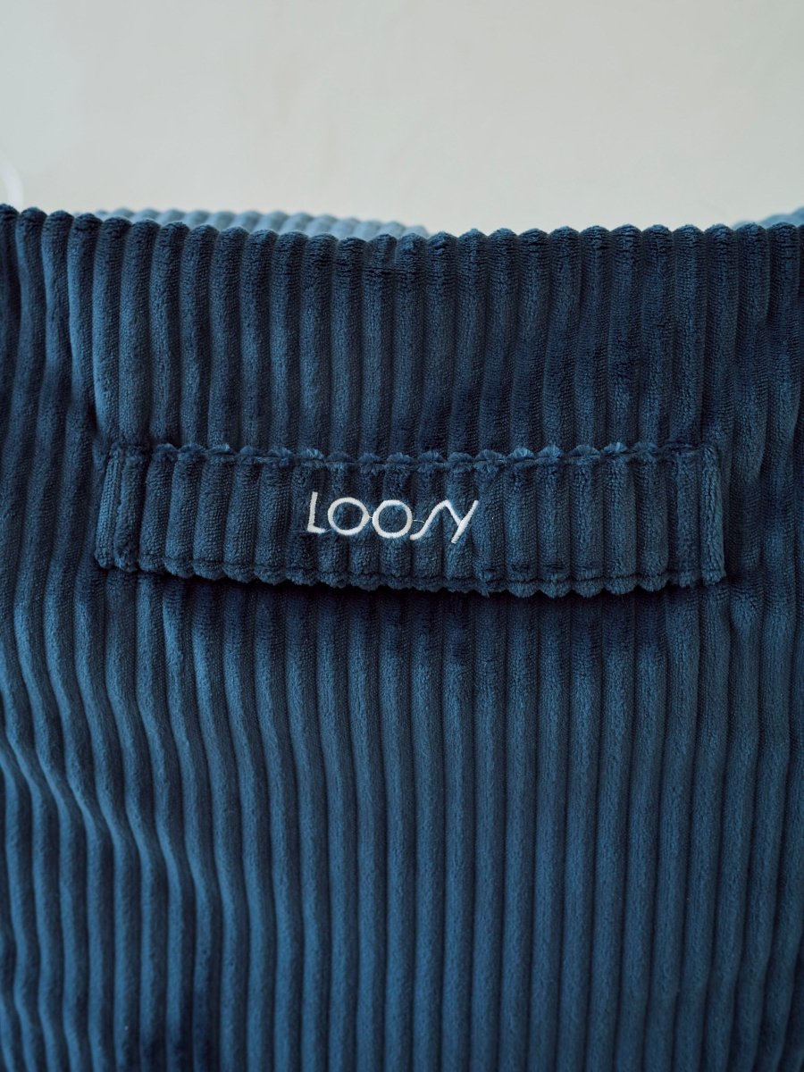 OR - 9200 - LOOSY - HUGME 1人掛けビーズソファ ミニ Navy