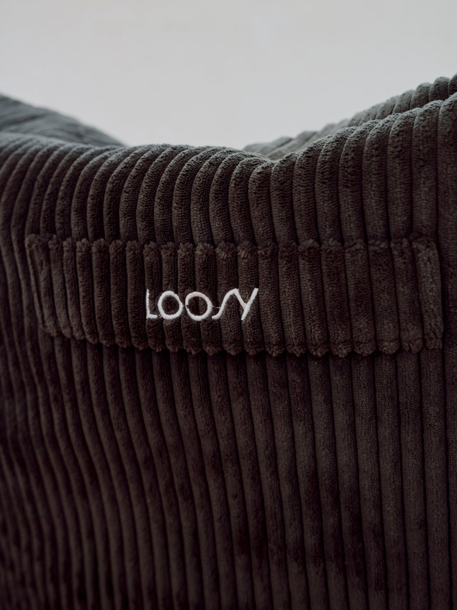 OR - 9202 - LOOSY - HUGME 1人掛けビーズソファ ミニ Charcoal