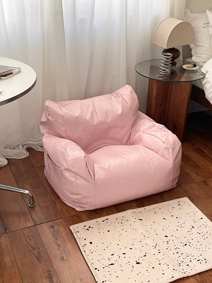 OR-9824 - LOOSY - LOOSY 1人掛けビーズソファ ミニ Glossy Pink