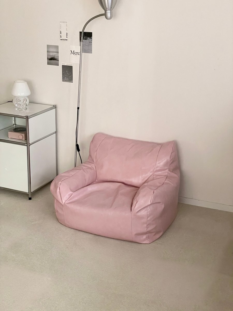 OR-9824 - LOOSY - LOOSY 1人掛けビーズソファ ミニ Glossy Pink