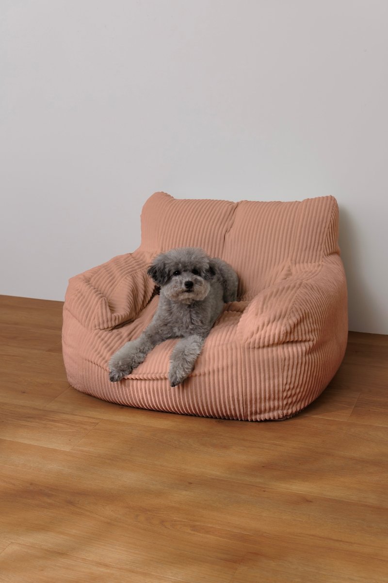 SE-10064-LOOSY-LOOSY 1人掛けビーズソファ ミニ Coral Pink