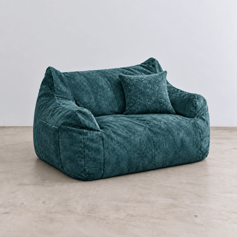 SE-10383-LOOSY-LOOSY 2人掛けビーズソファ Rich Chenille -Turquoise