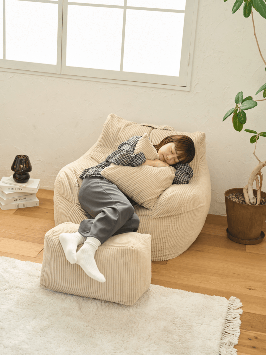 SE-7090 - LOOSY - LOOSY 1人掛けビーズソファ Beige