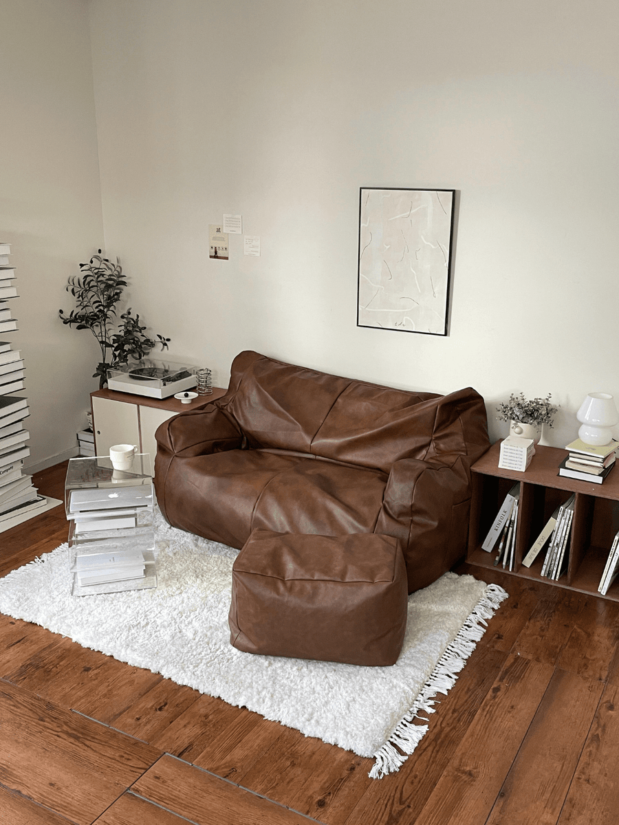LOOSY 2人掛けビーズソファ Matte Brown