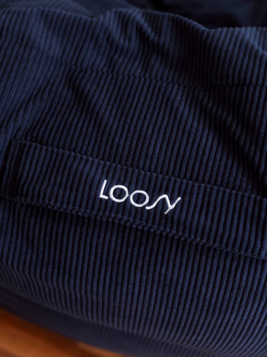 SE - 9164 - LOOSY - HUGME 1人掛けビーズソファ Dark Blue