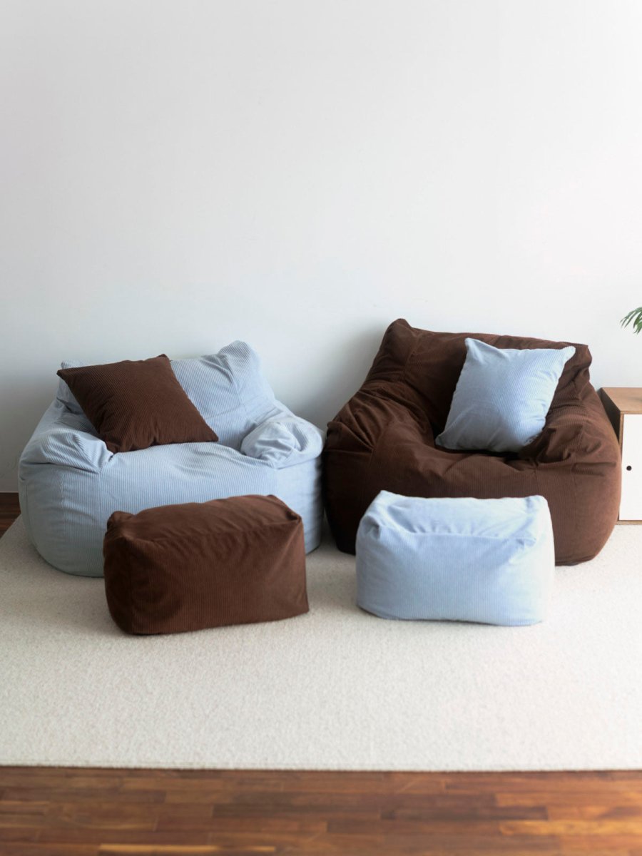SE - 9171 - LOOSY - HUGME 1人掛けビーズソファ Dark Brown