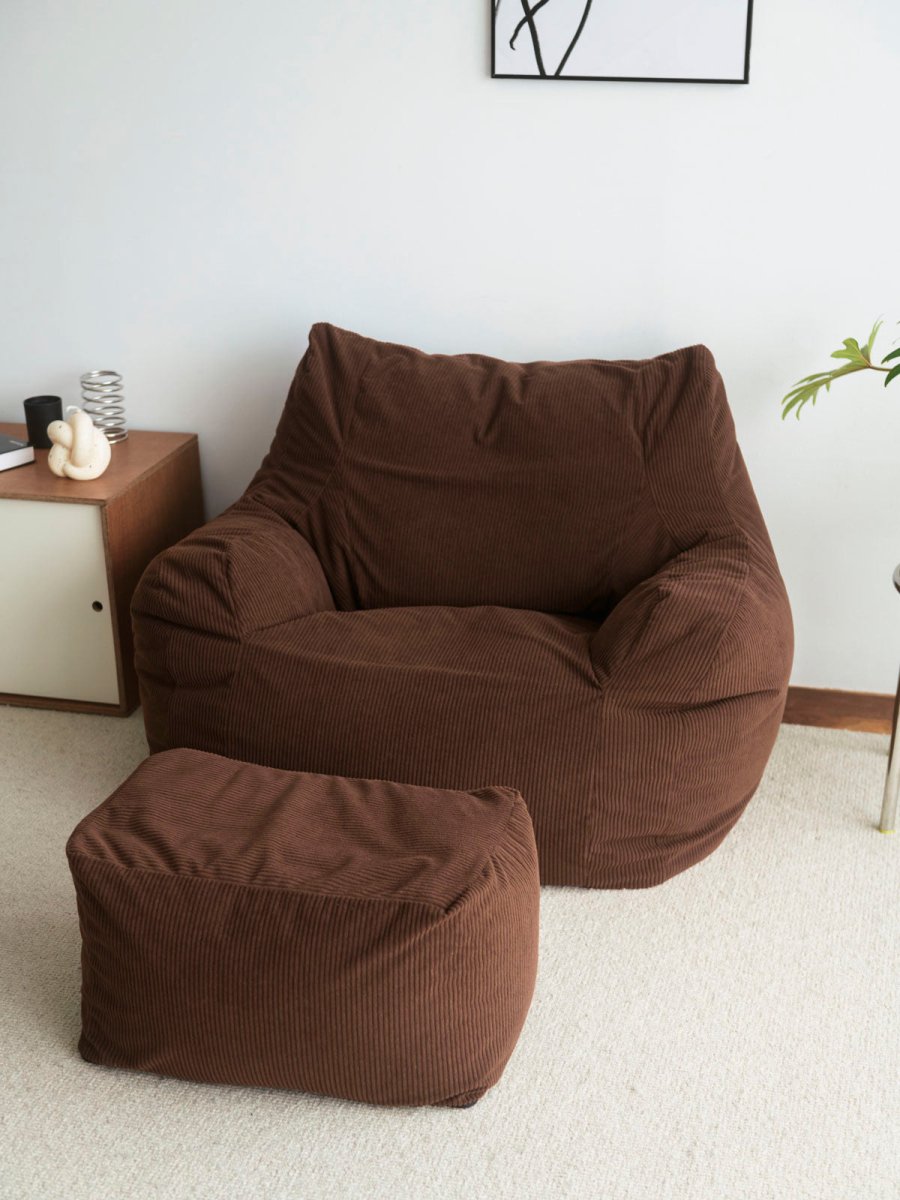 SE - 9185 - LOOSY - HUGME 1人掛けビーズソファ 付替カバー Dark Brown