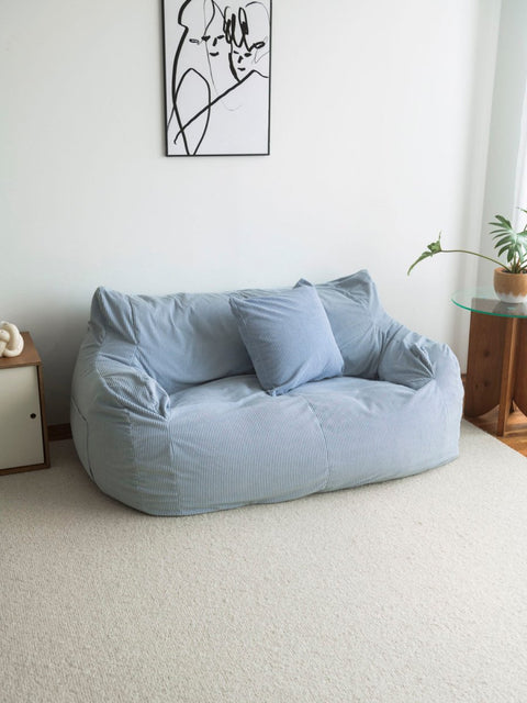 SE - 9276 - LOOSY - HUGME 2人掛けビーズソファ Powder Blue