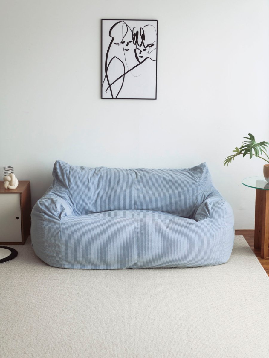 SE - 9276 - LOOSY - HUGME 2人掛けビーズソファ Powder Blue