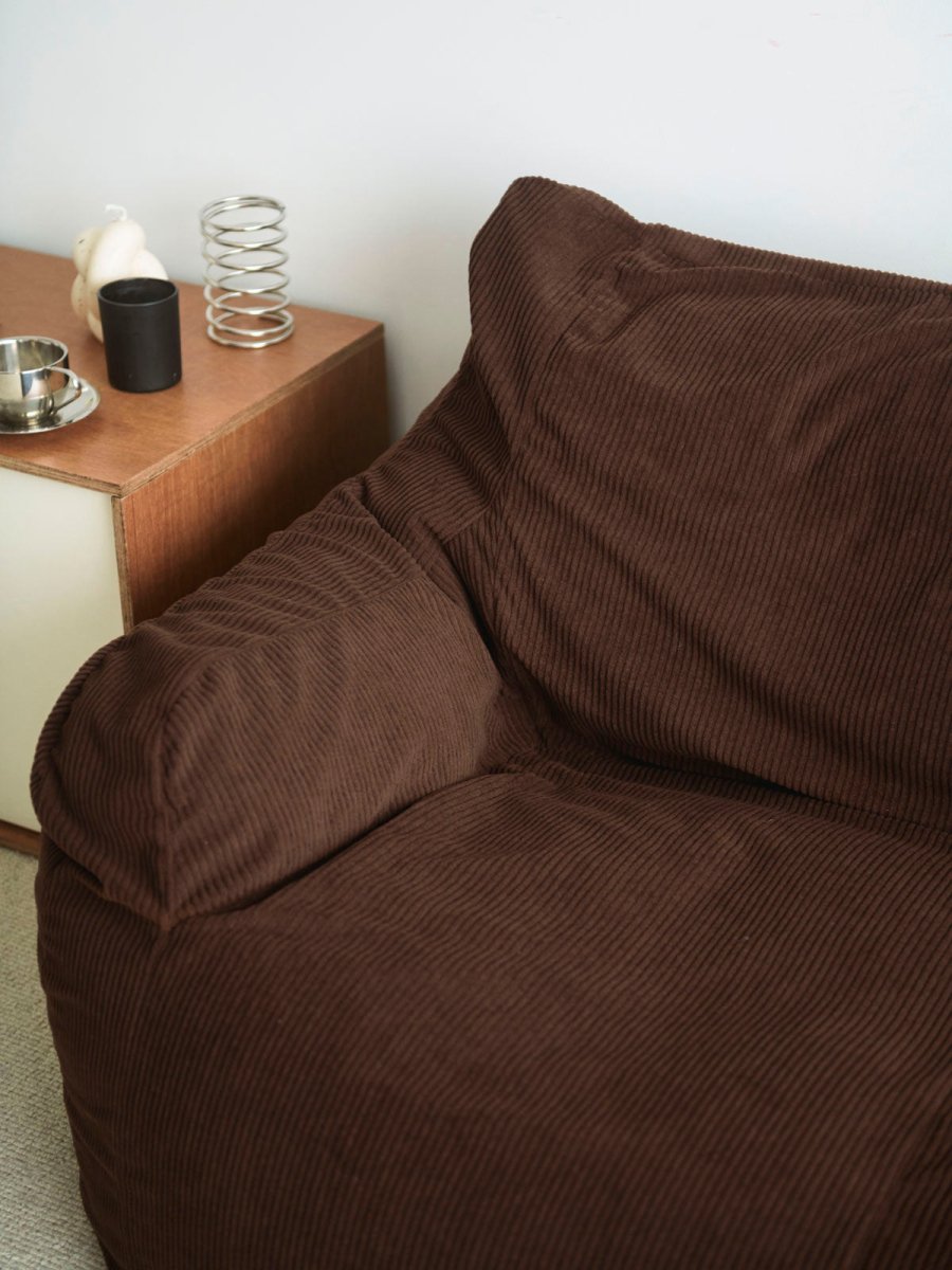 SE - 9286 - LOOSY - HUGME 2人掛けビーズソファ Dark Brown