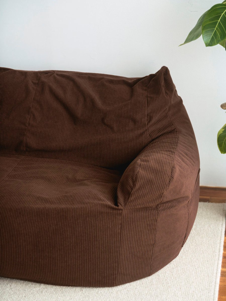 SE - 9286 - LOOSY - HUGME 2人掛けビーズソファ Dark Brown