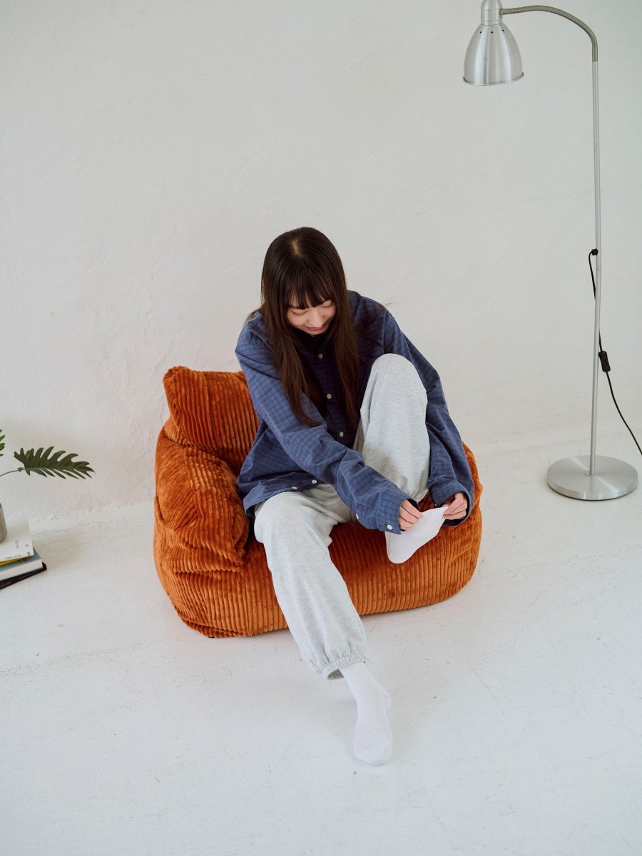 SE - 9404 - LOOSY - HUGME 1人掛けビーズソファ ミニ Blood Orange