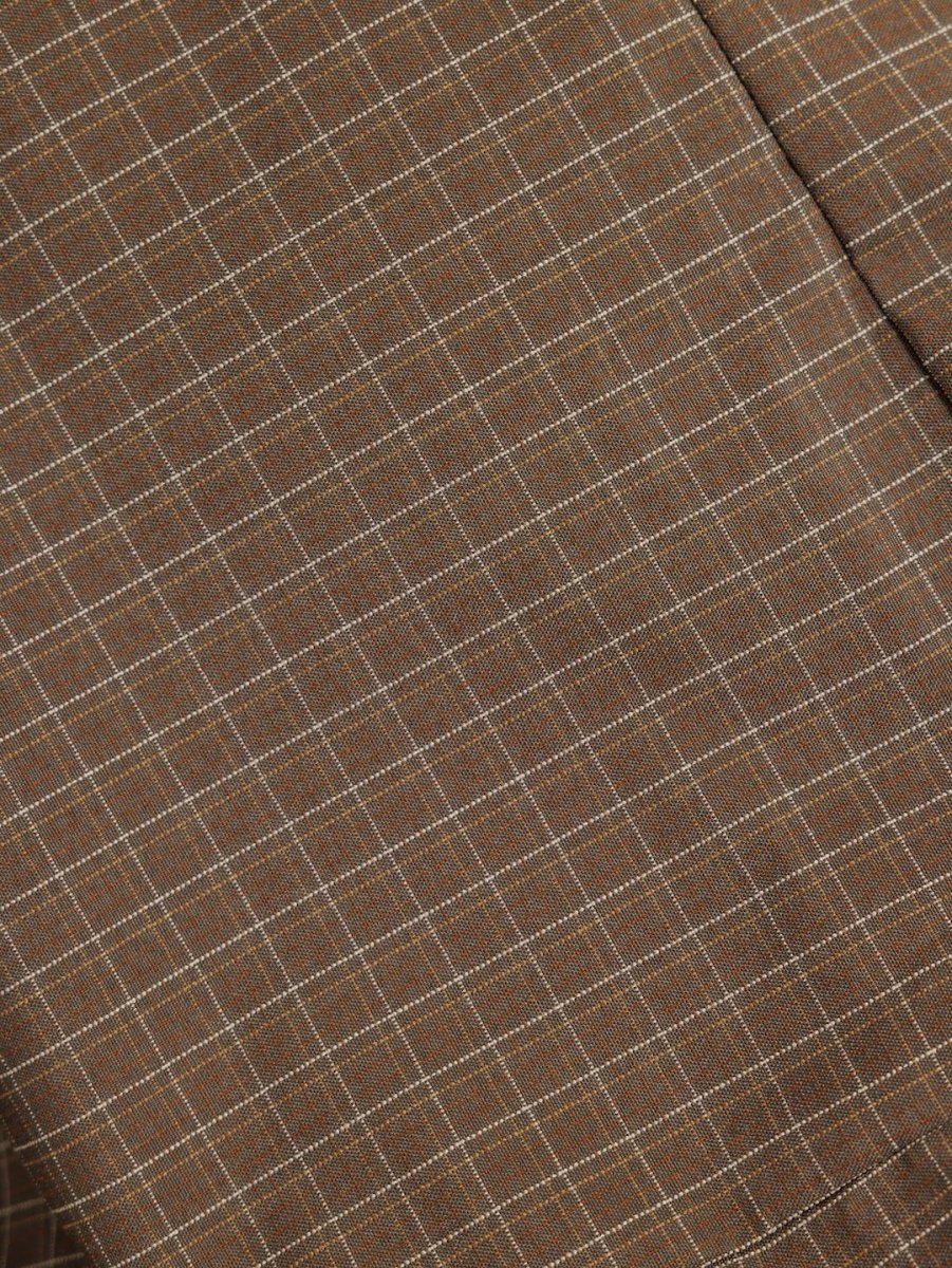 SE - 9592 - LOOSY - HUGME 1人掛けビーズソファ 付替カバー Brown Check