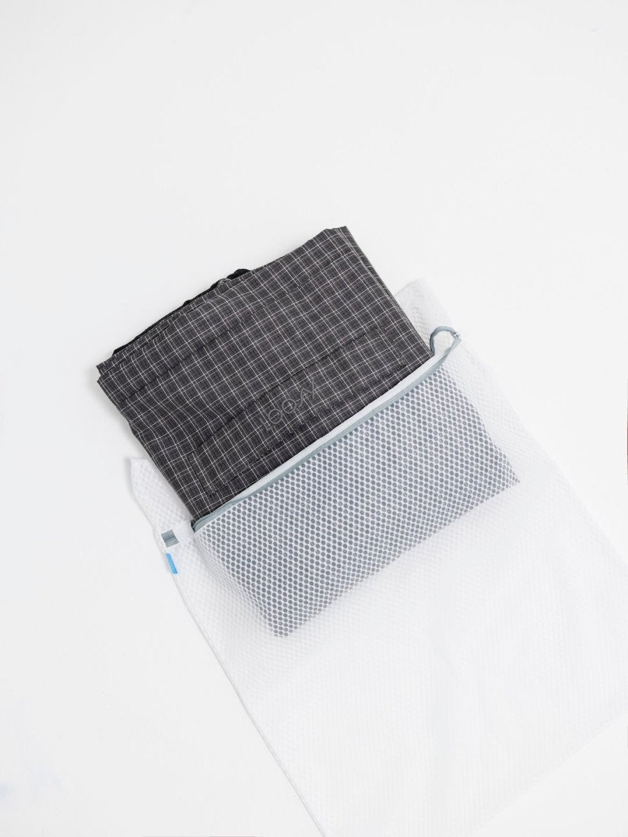 SE - 9595 - LOOSY - HUGME 2人掛けビーズソファ 付替カバー Charcoal Check