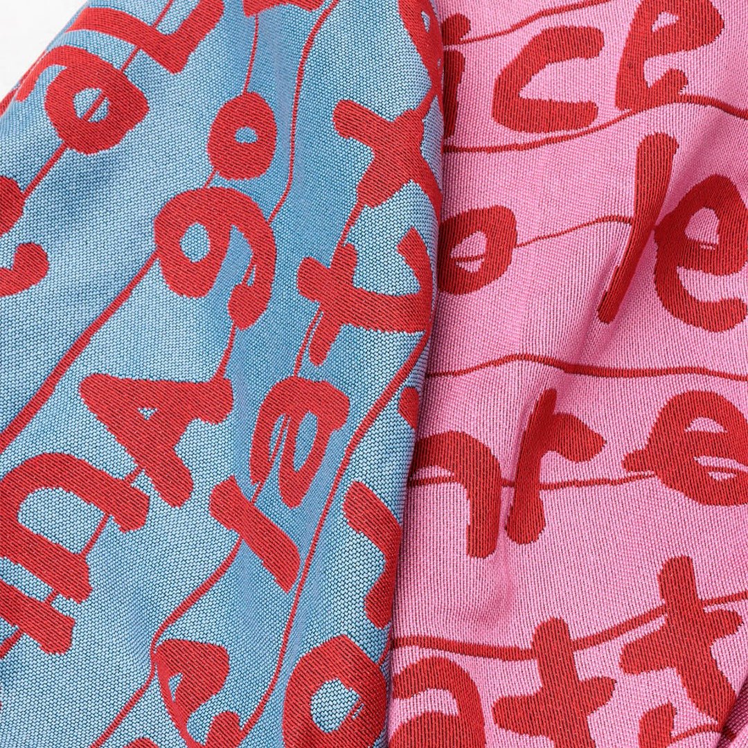 BR-10494-MERRY FRIDAY-MERRY FRIDAY ブランケット｜Typo II Blue