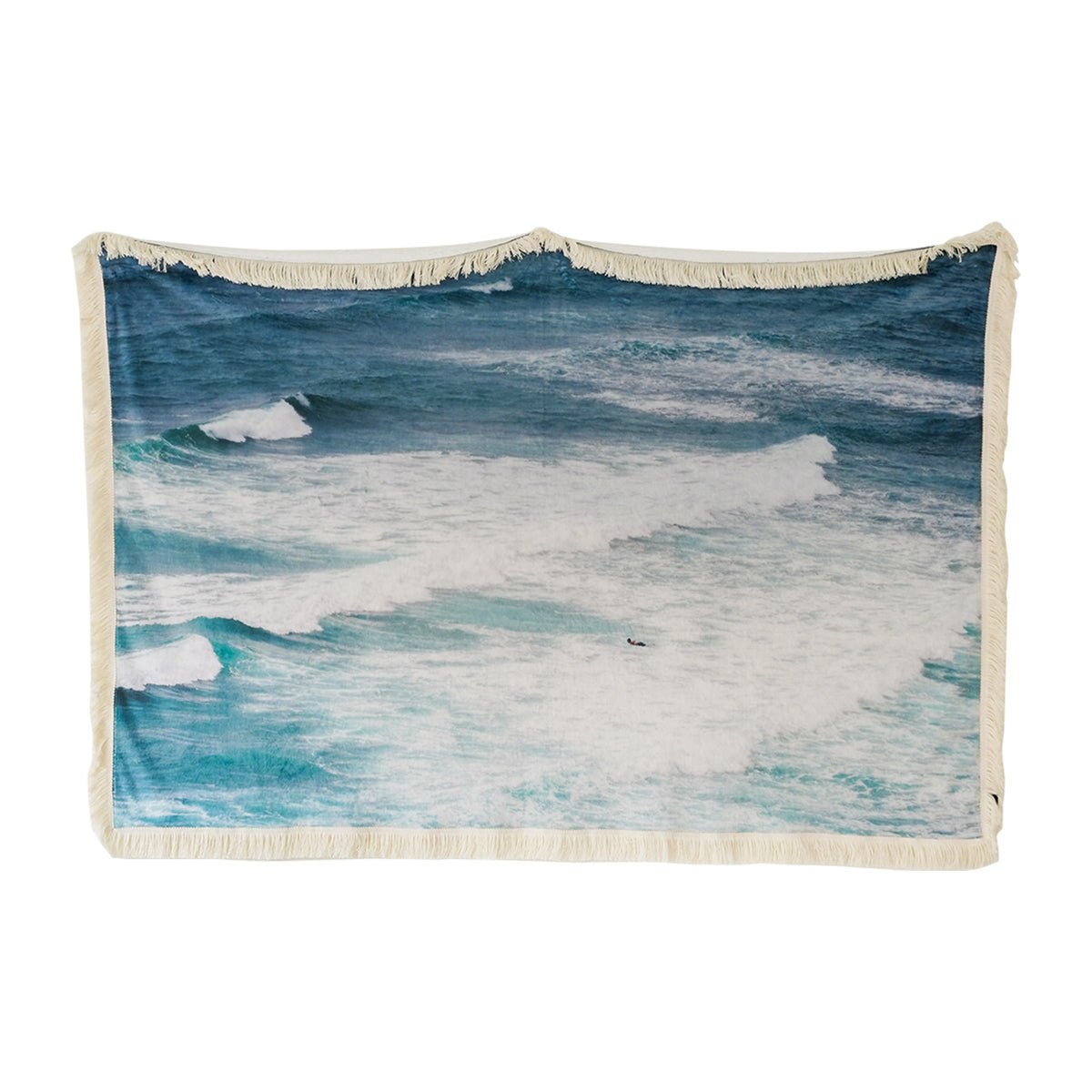 BR-5580-sleeptight.object-sleeptight.object ブランケット｜JEJU marine blue tassel blanket