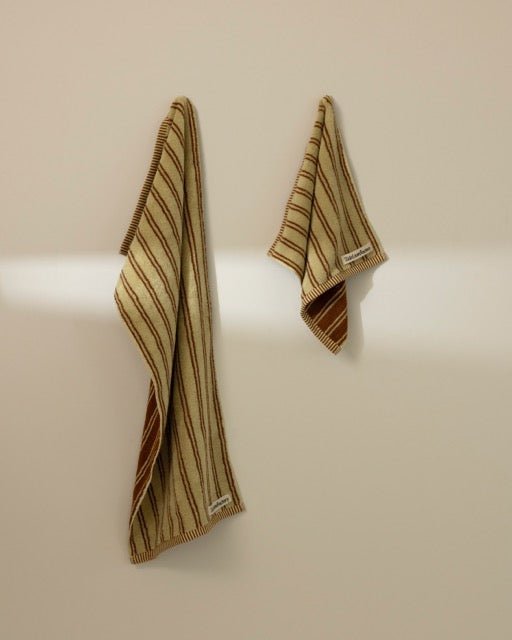 SE - 8591 - Tide Loom Factory - 100% Cotton Towel | Yanagi Stripe / Spring Yellow Set