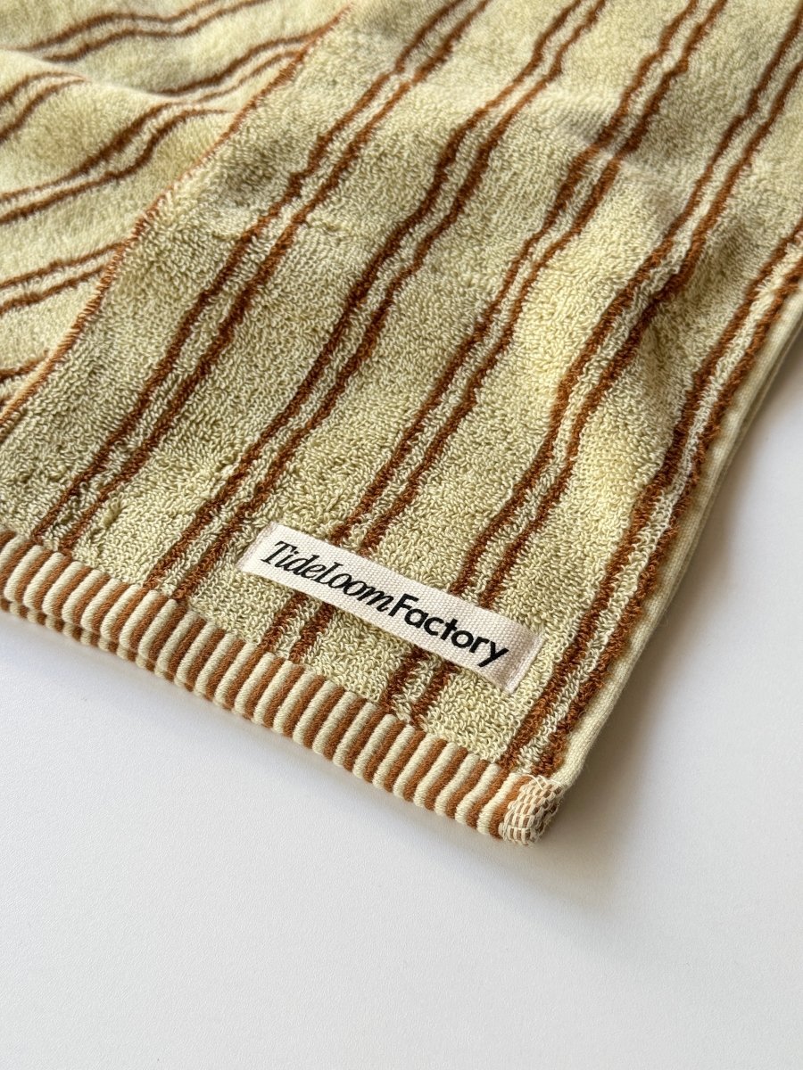 SE - 8591 - Tide Loom Factory - 100% Cotton Towel | Yanagi Stripe / Spring Yellow Set