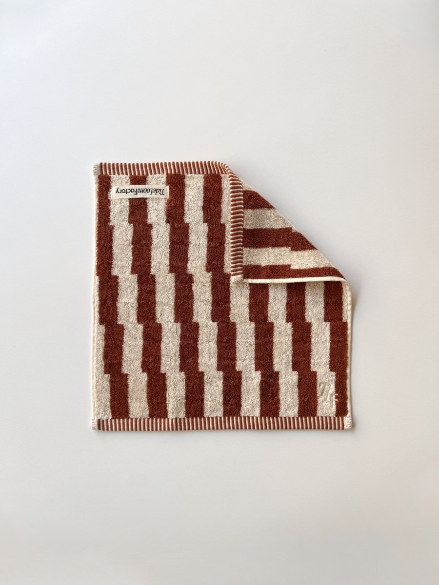 SE - 8783 - Tide Loom Factory - 100% Cotton Towel | Spring Haze Stripe / Sand Ripple Check Set