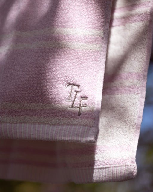 SE - 8783 - Tide Loom Factory - 100% Cotton Towel | Spring Haze Stripe / Sand Ripple Check Set