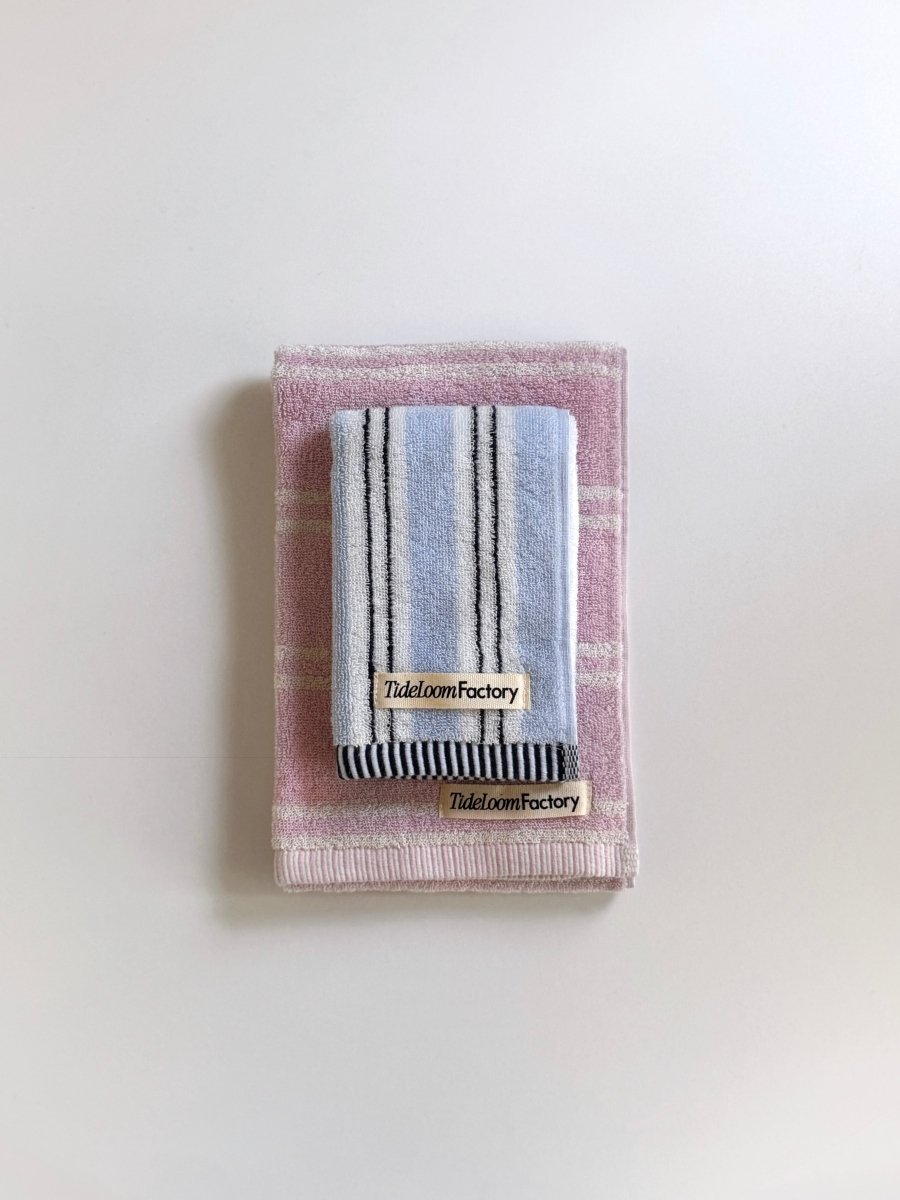 SE - 8799 - Tide Loom Factory - 100% Cotton Towel | Spring Haze Stripe / Breeze Stripe Set