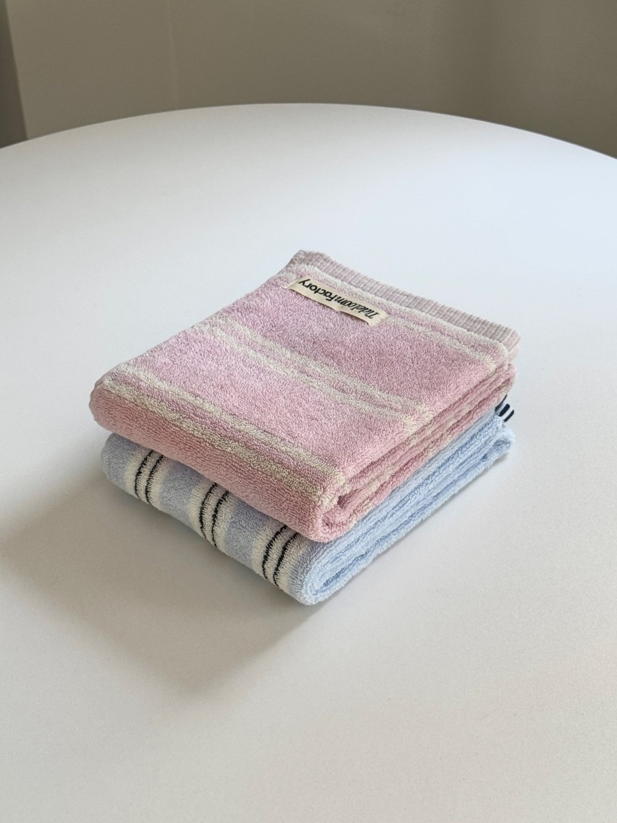 SE - 8799 - Tide Loom Factory - 100% Cotton Towel | Spring Haze Stripe / Breeze Stripe Set