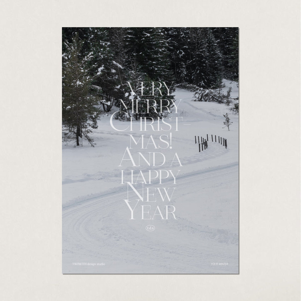 BR-2983-t.d.s-t.d.s ポスター｜snow road